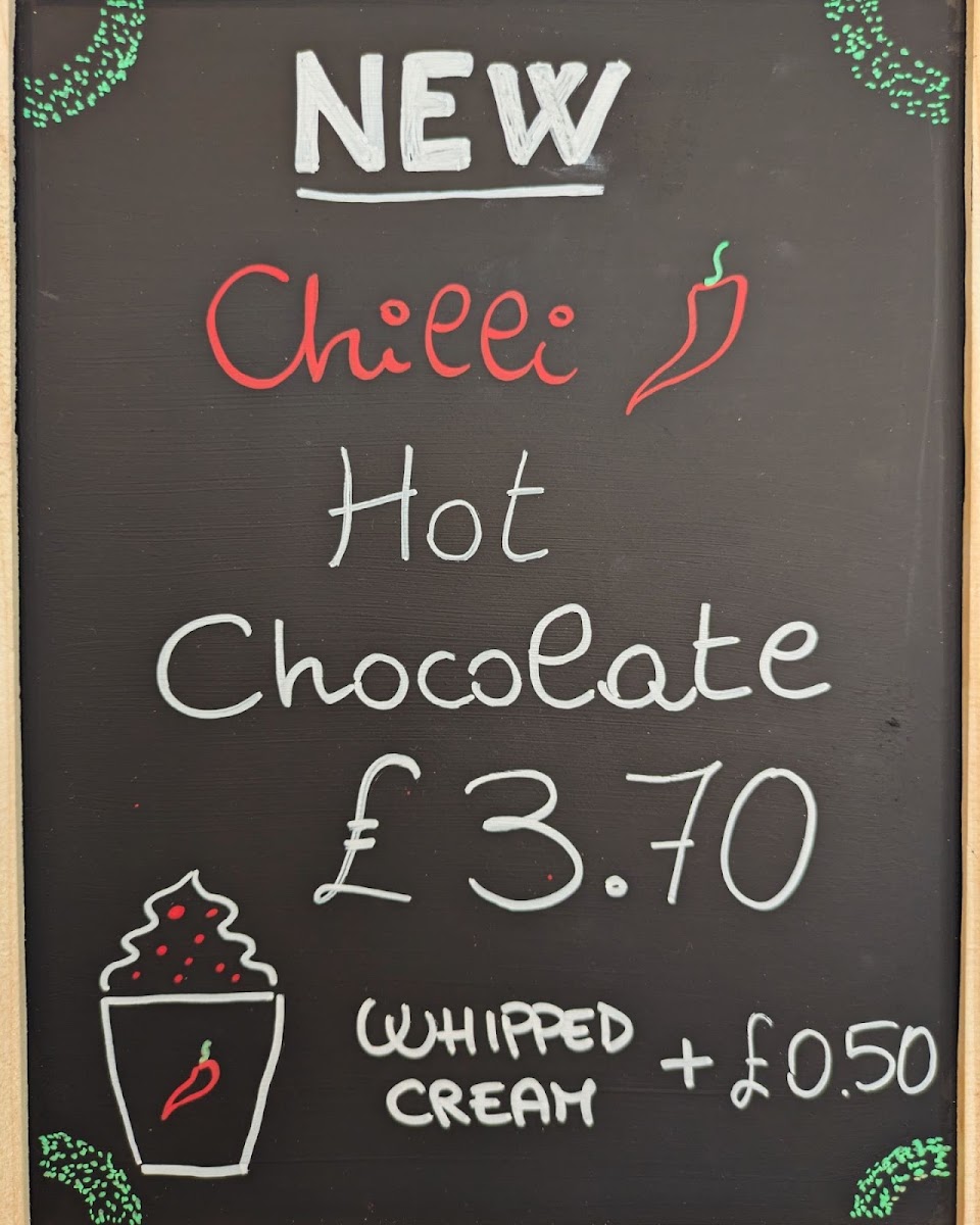 Carys's Angolino menu board