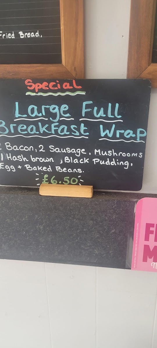 Spill the beans menu board