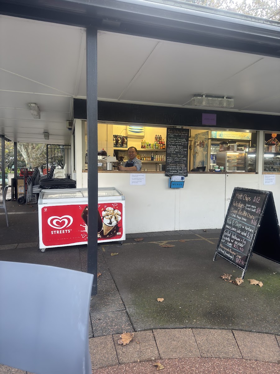 Rushcutters Bay Kiosk menu board