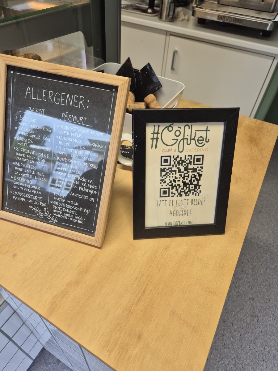 Go’fiket menu board