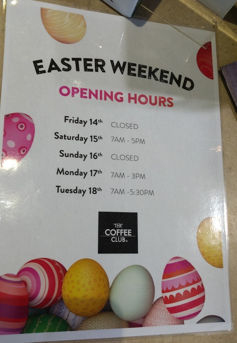 The Coffee Club Café - Burpengary menu board
