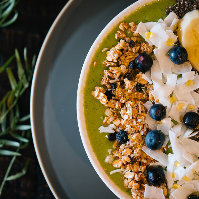 Tropical Acai Bowl Made on Apple