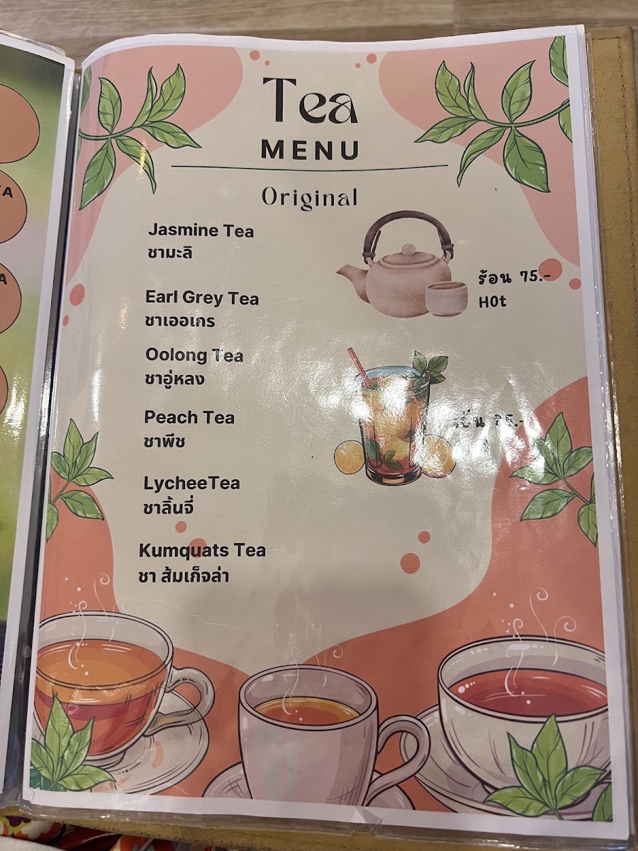Hug Kapong Cafe menu board