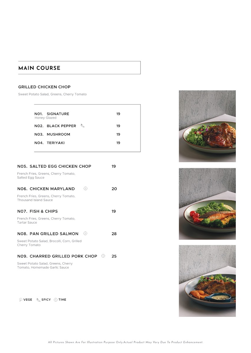 Surya Cafe Klang menu board