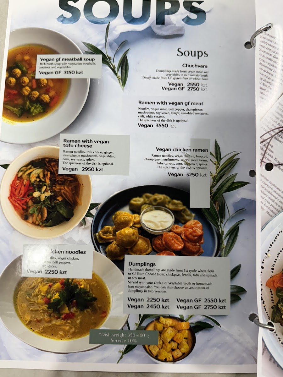 Veggie House menu board