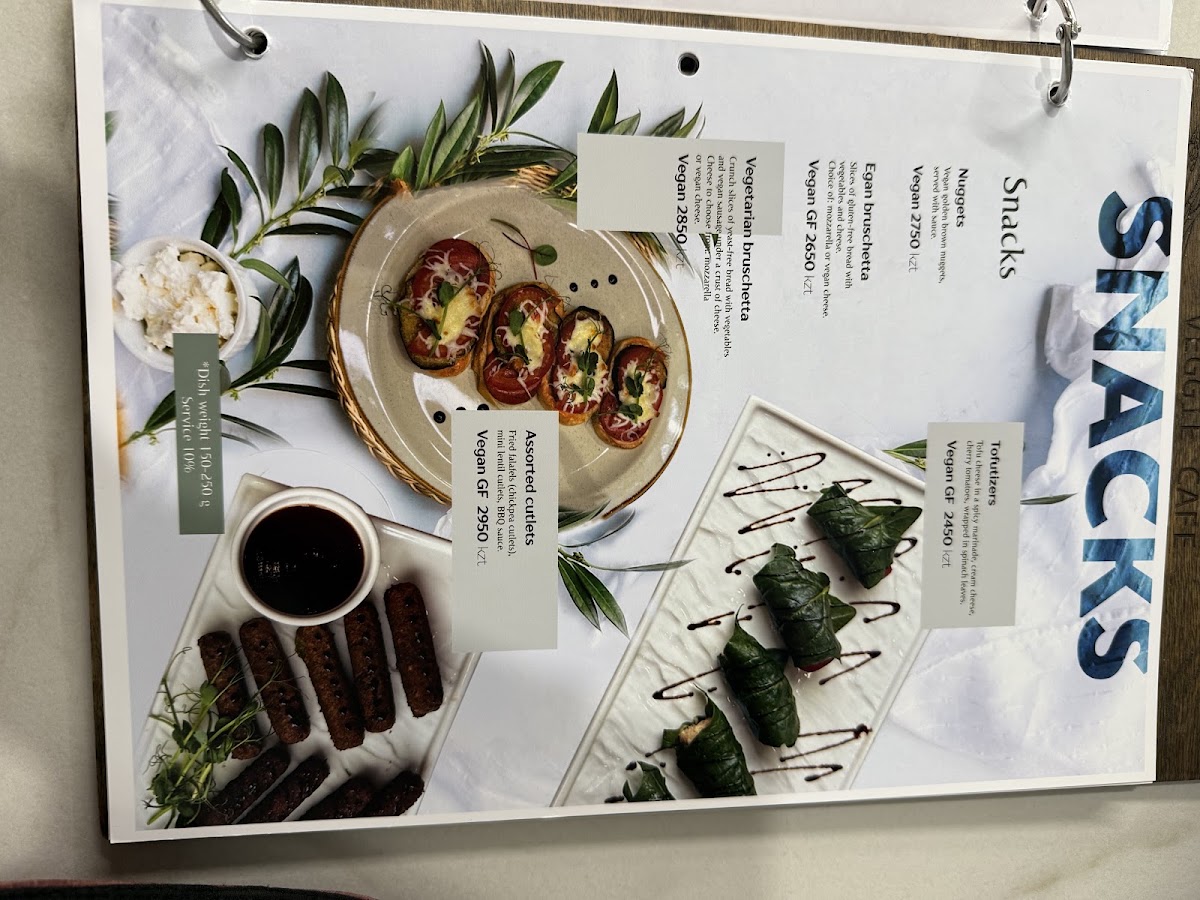 Veggie House menu board