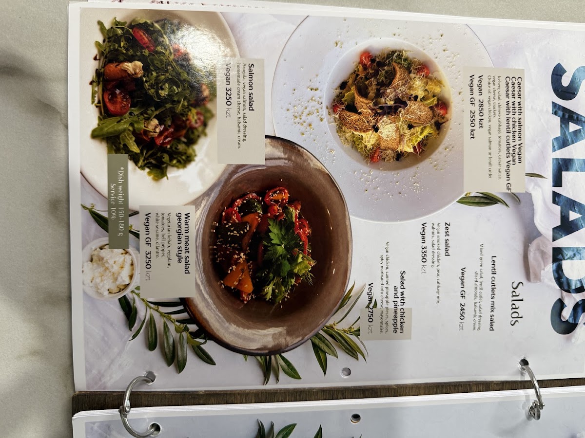 Veggie House menu board