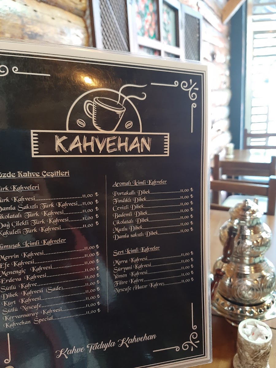 KAHVEHAN EDREMİT menu board