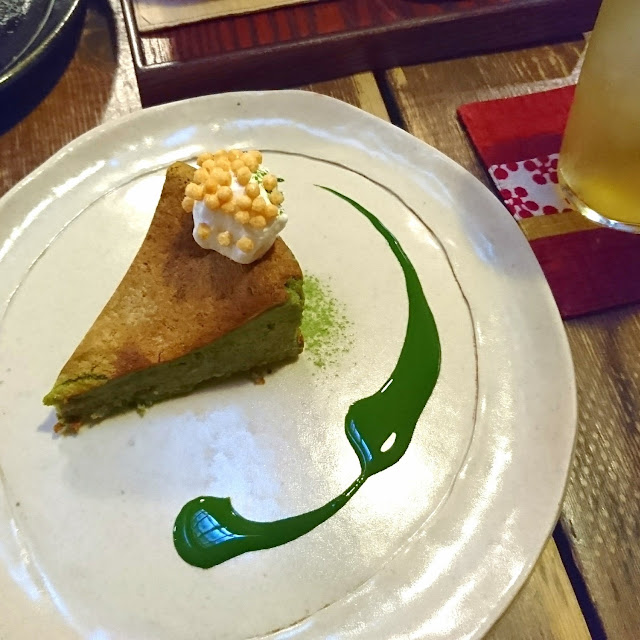 抹茶ミルクケーキと大人のココア