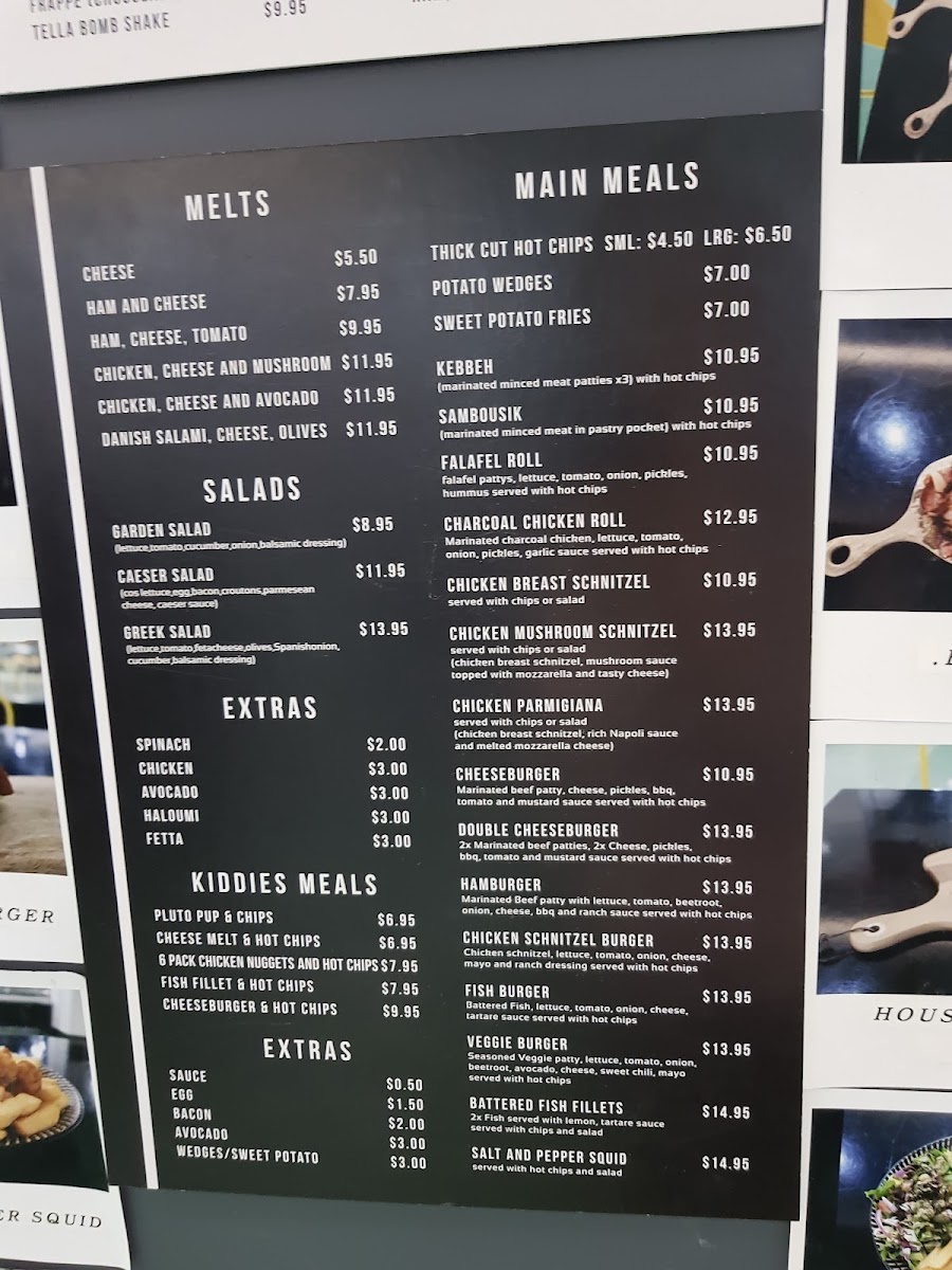 The koffee spot menu board