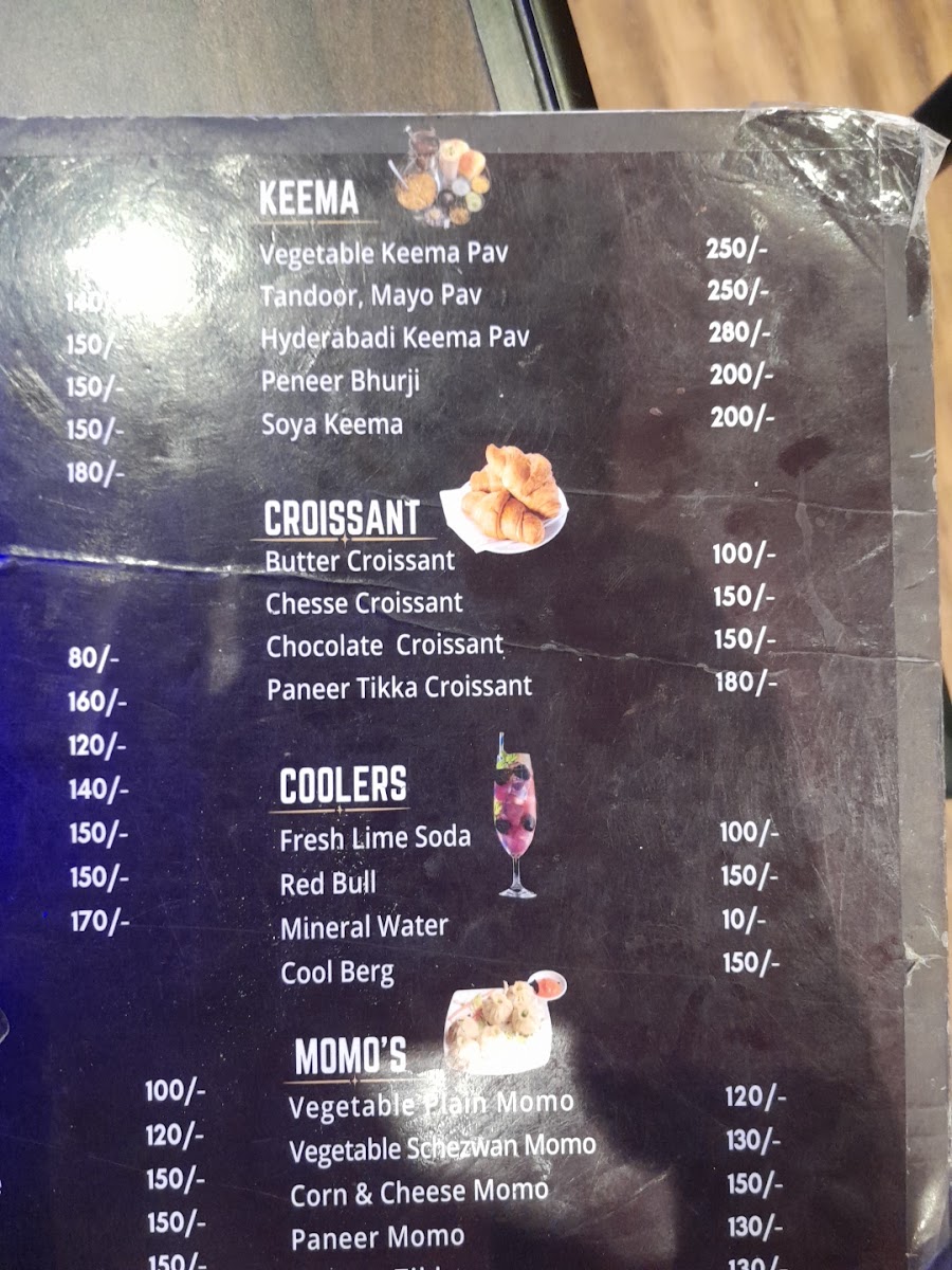 The Cheat Day Cafe next menu board