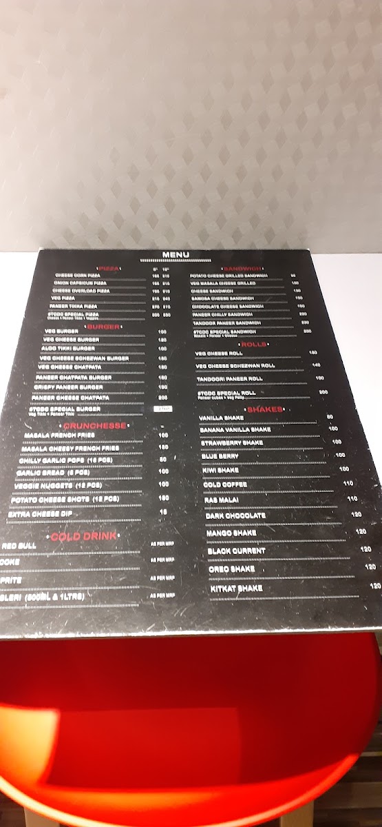 The Cheat Day Cafe next menu board