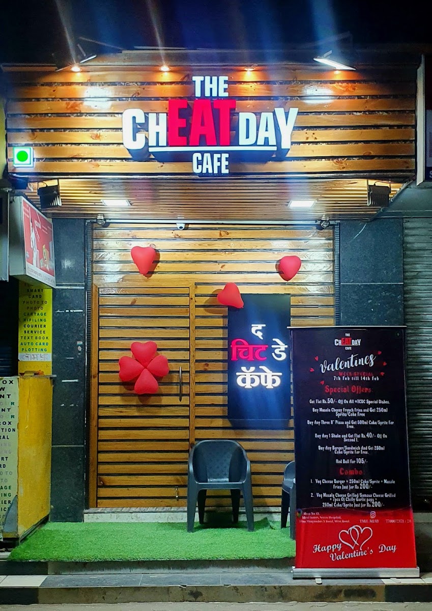 The Cheat Day Cafe next menu board