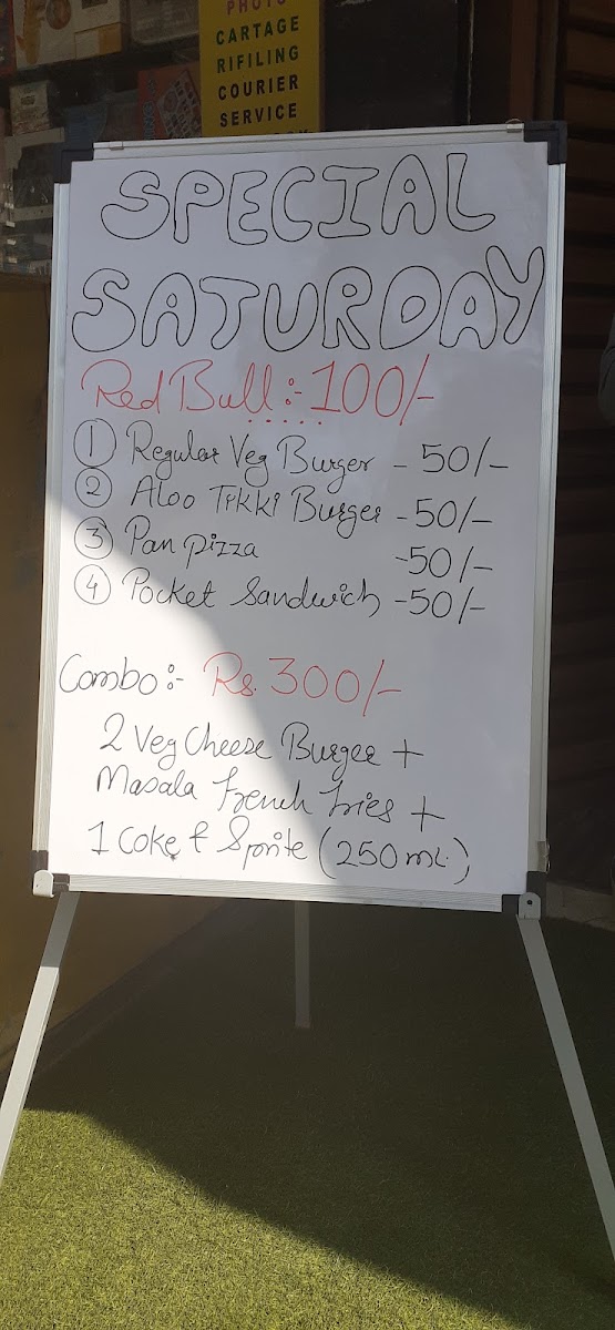 The Cheat Day Cafe next menu board