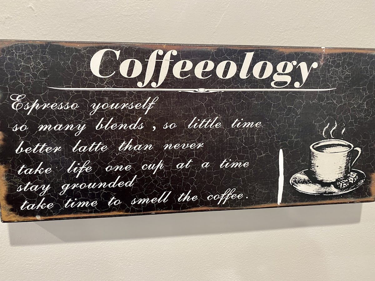 Tea Tree Gully Coffee Shoppe menu board
