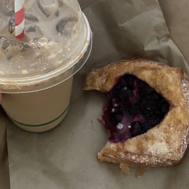 Danish and Iced Coffee
