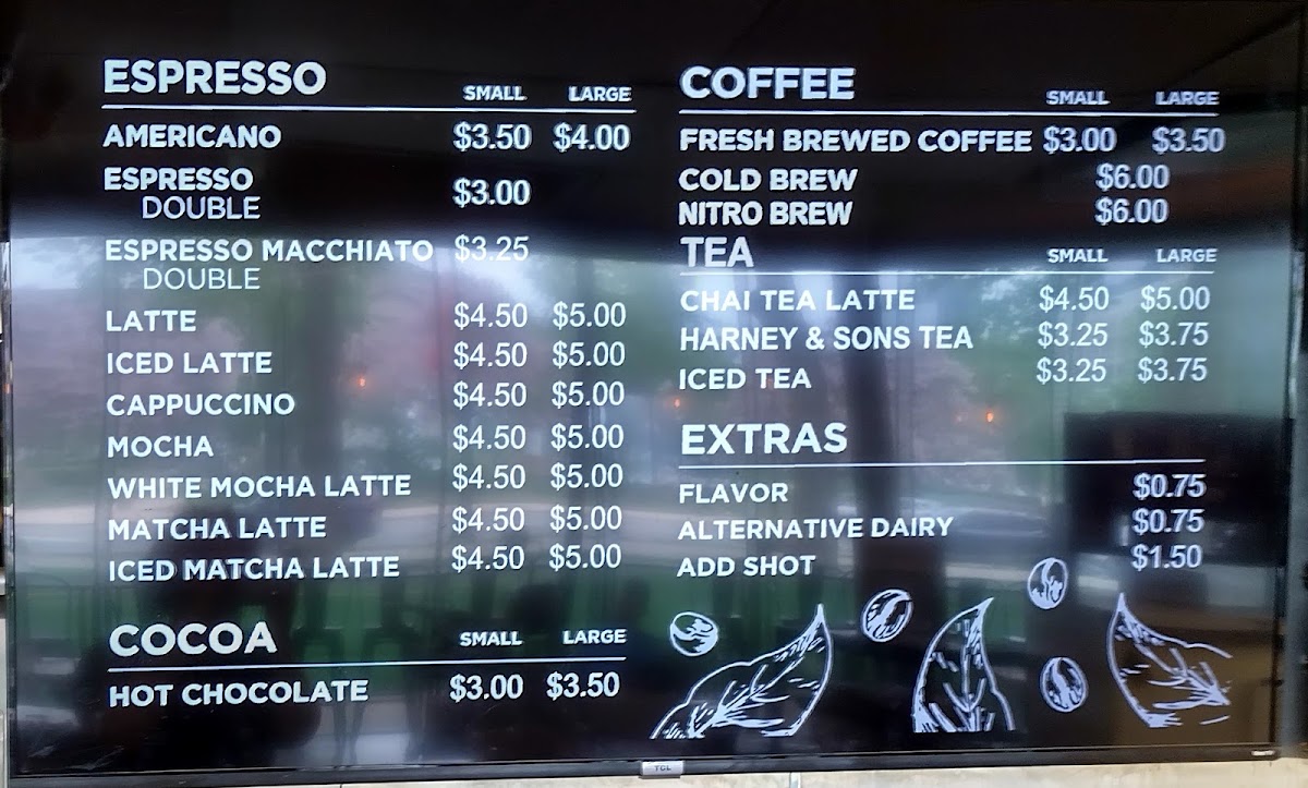 Sister Cities Café menu board