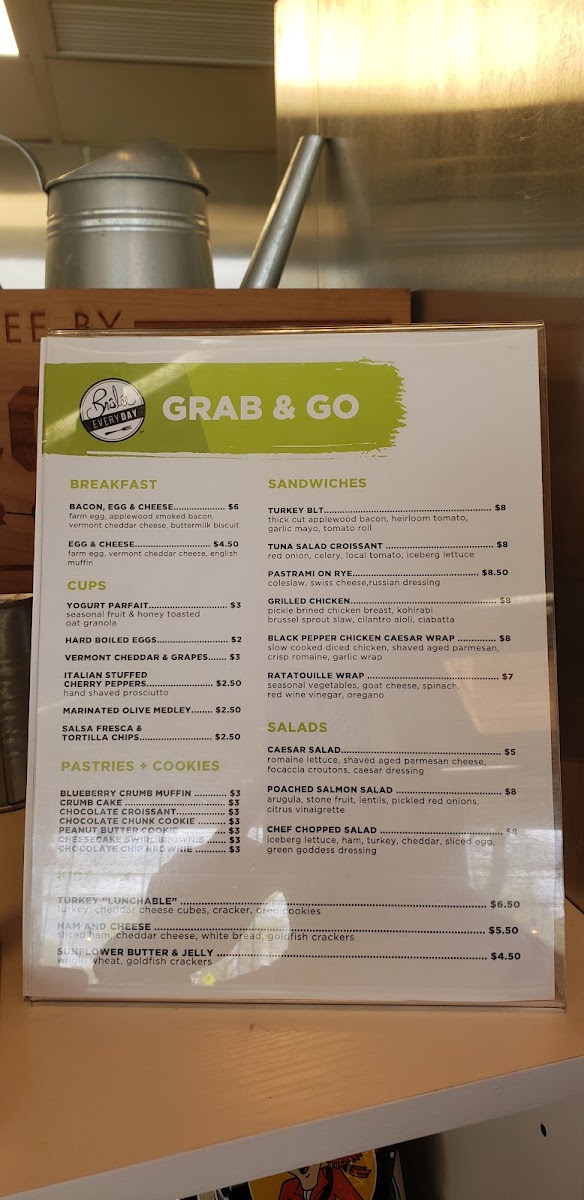 Sister Cities Café menu board