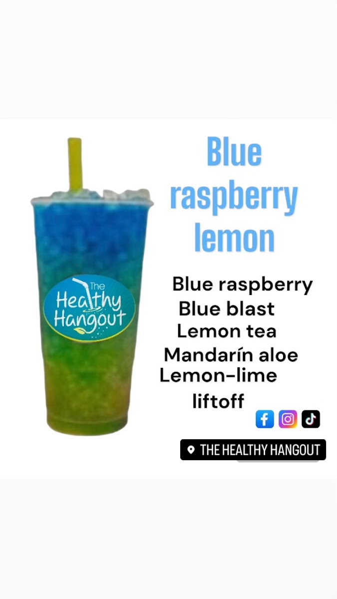 The Healthy Hangout menu board