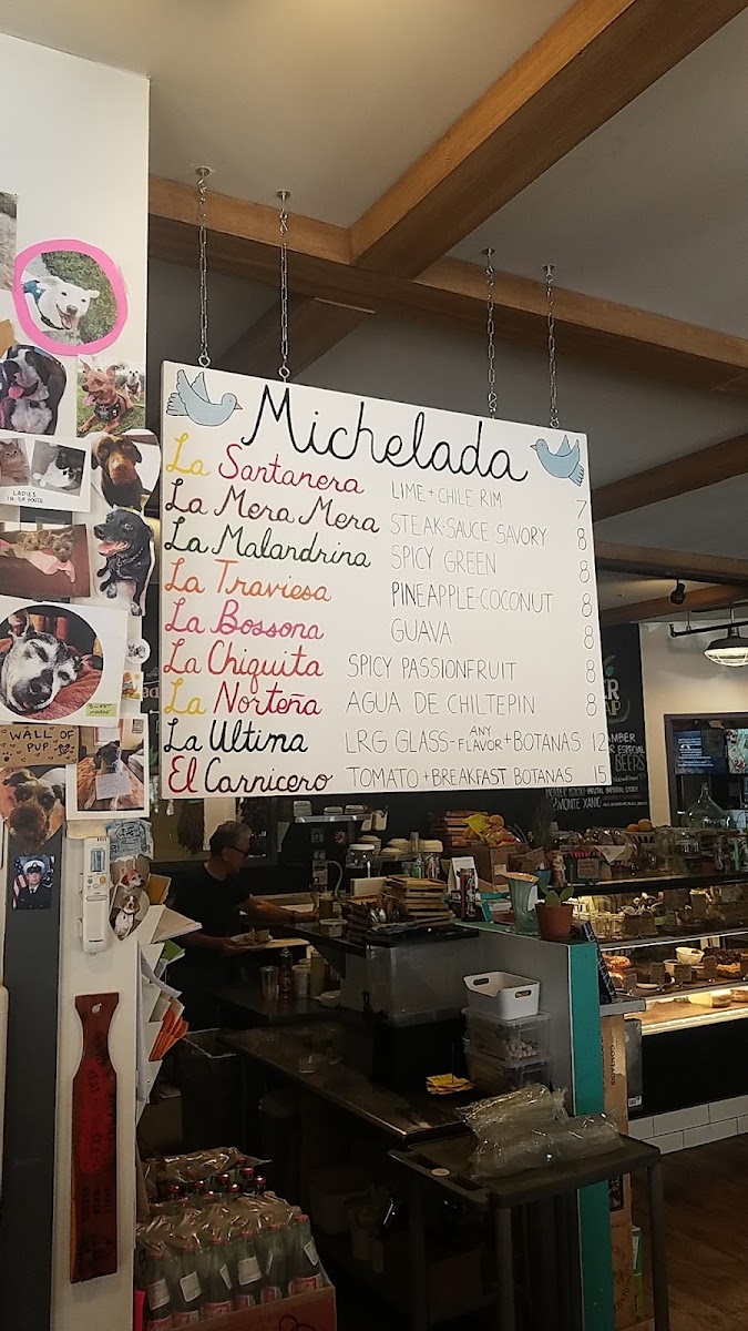 Alta Baja Market menu board