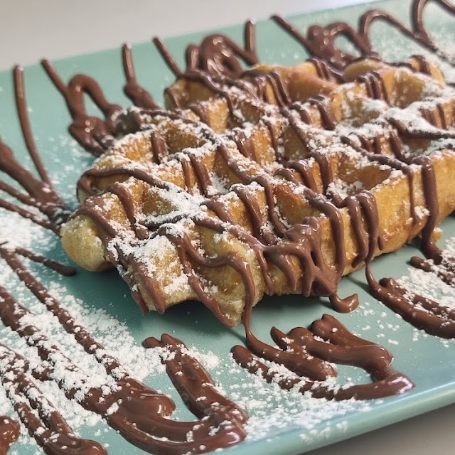Belgian Waffles with Nutella