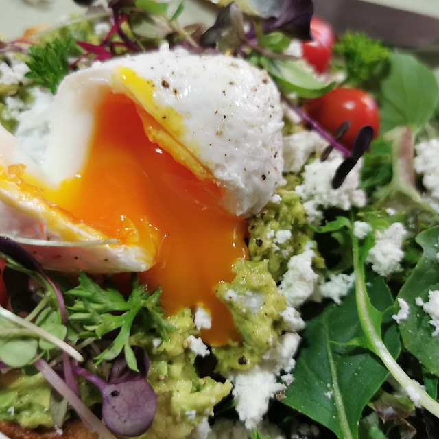 Poached Eggs with Smashed Avocado