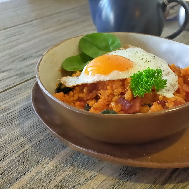 Korean Rice and Gravy with Egg