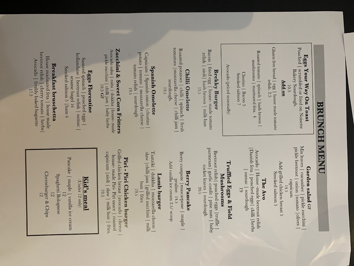 20g Coffee Cafe menu board