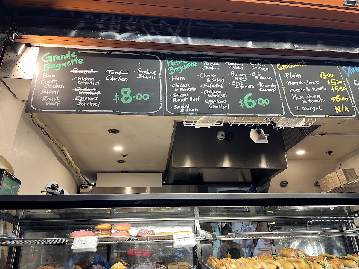 B3 Cafe menu board