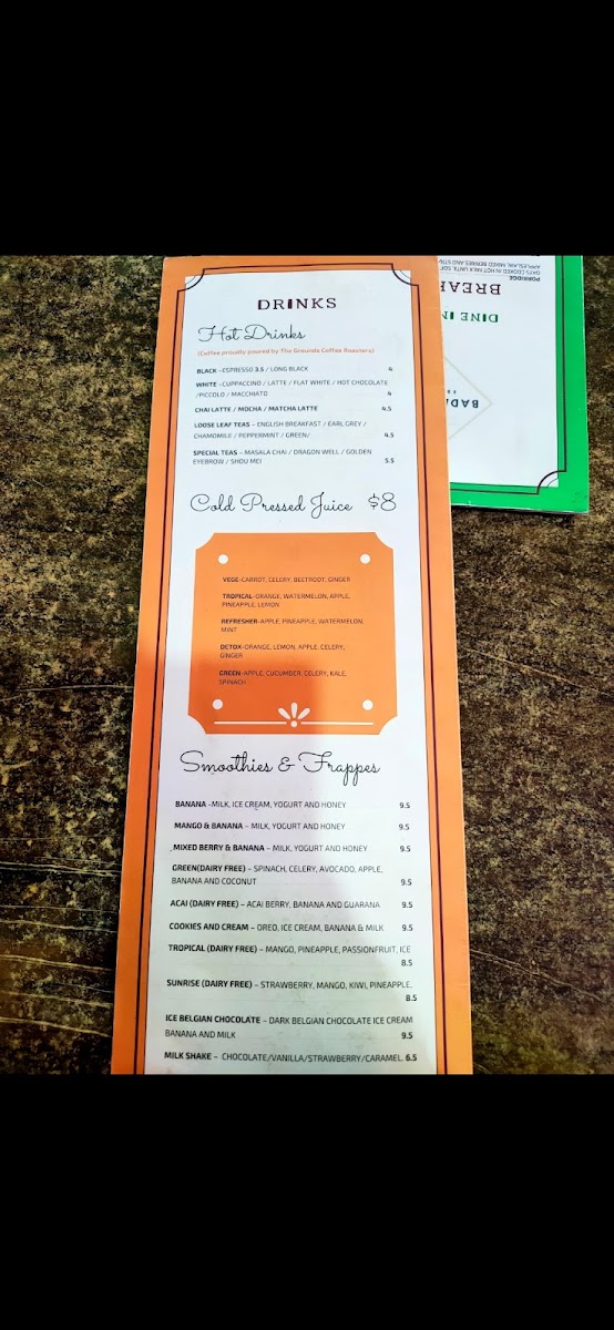 Badmanner menu board