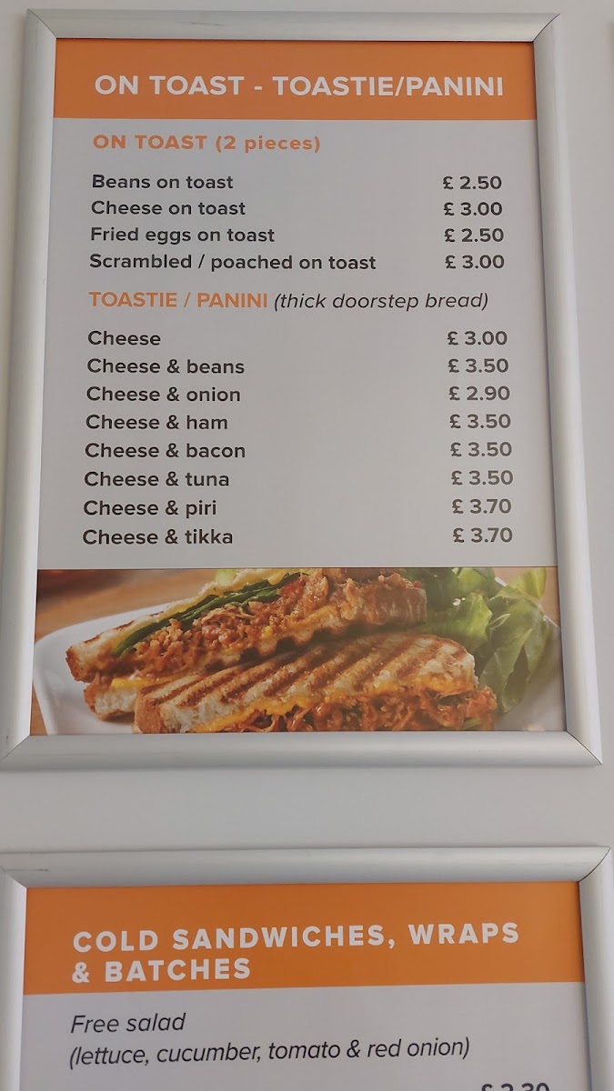 Jojo's Bistro menu board