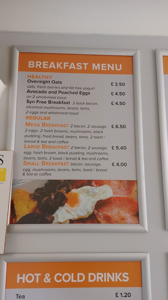 Jojo's Bistro menu board