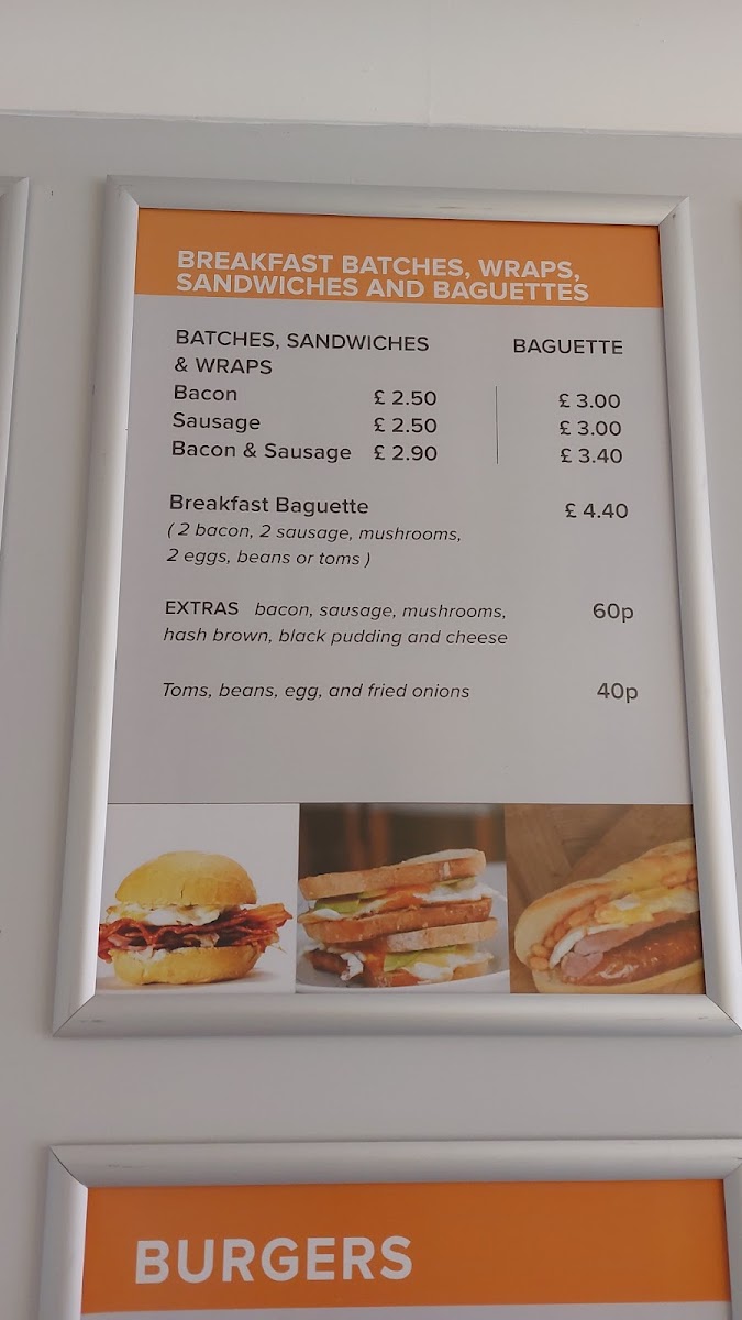 Jojo's Bistro menu board