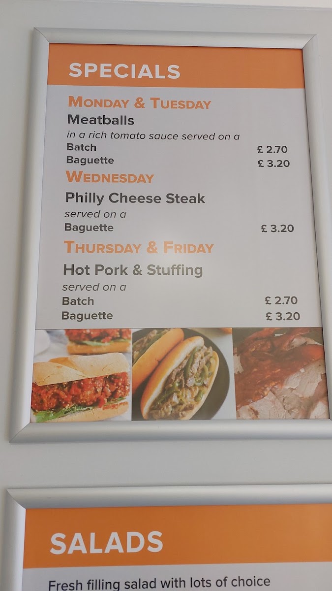 Jojo's Bistro menu board