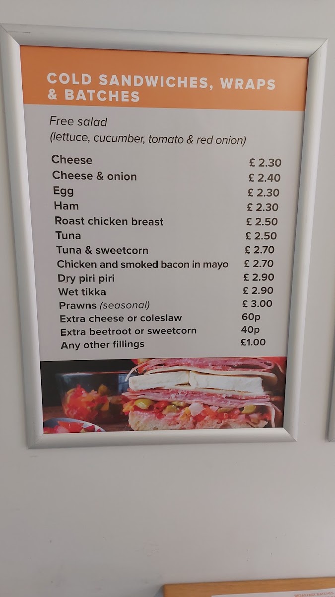 Jojo's Bistro menu board