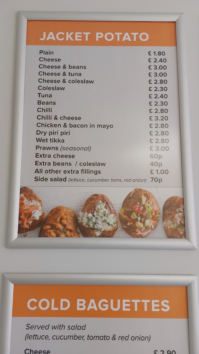 Jojo's Bistro menu board