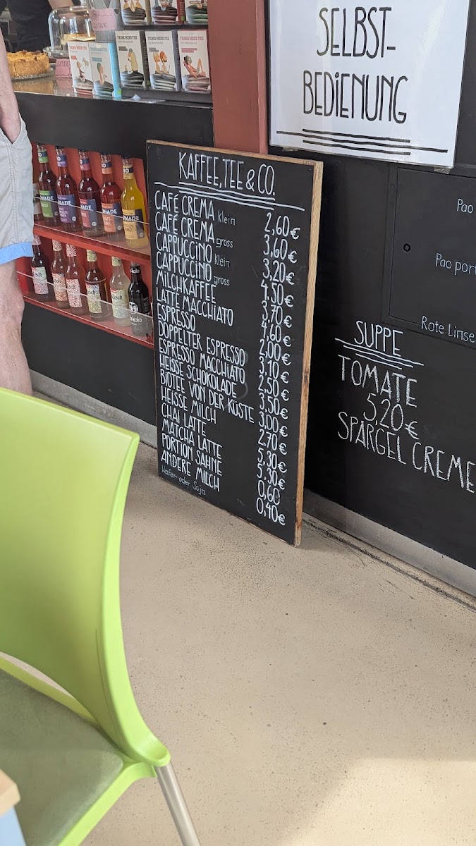 Ufercafé menu board