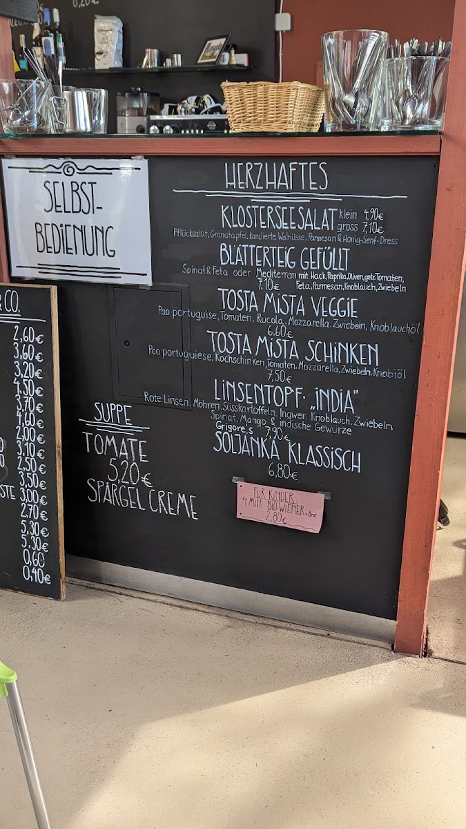 Ufercafé menu board