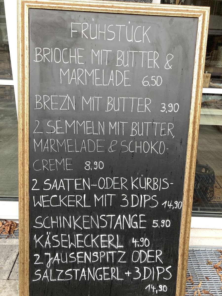 Genuss Café & Deko menu board