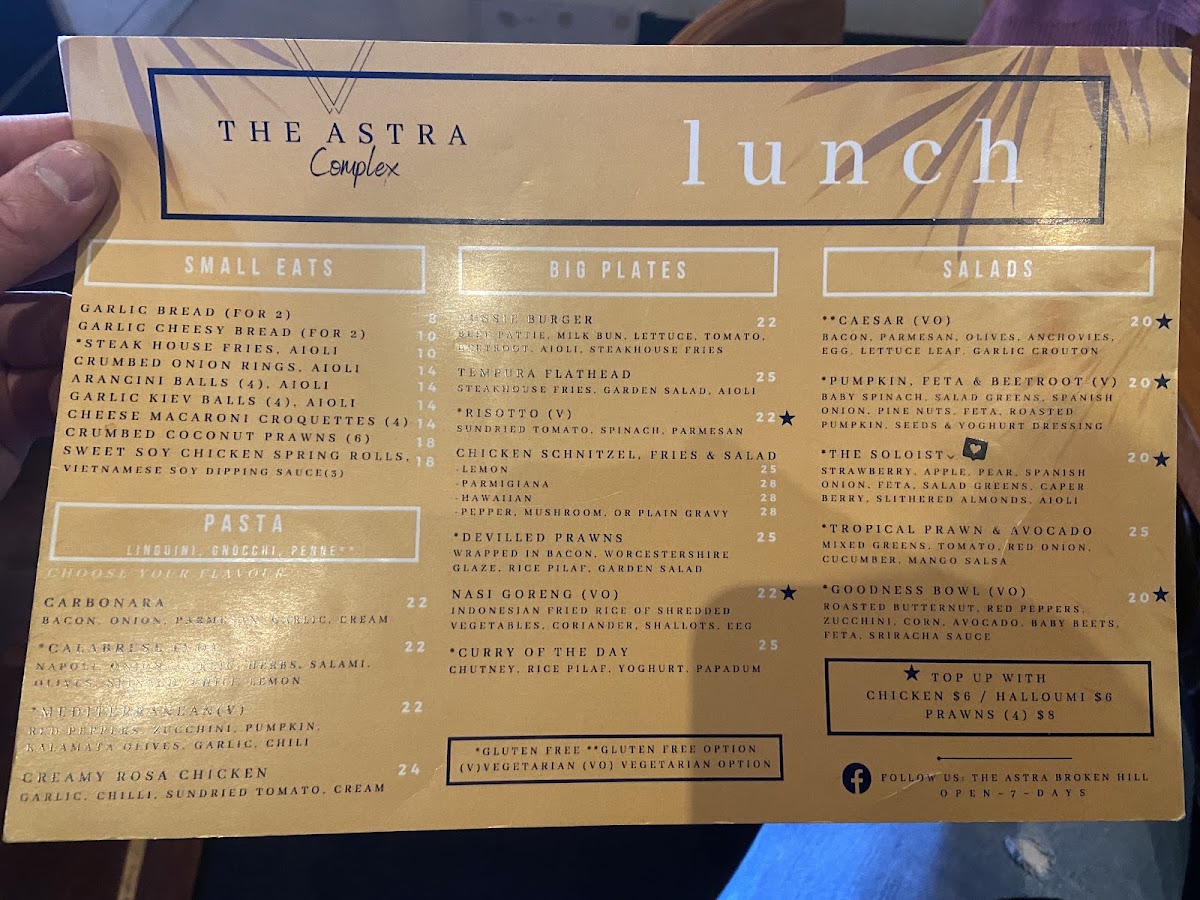 Soull Cafe and Espresso Bar menu board