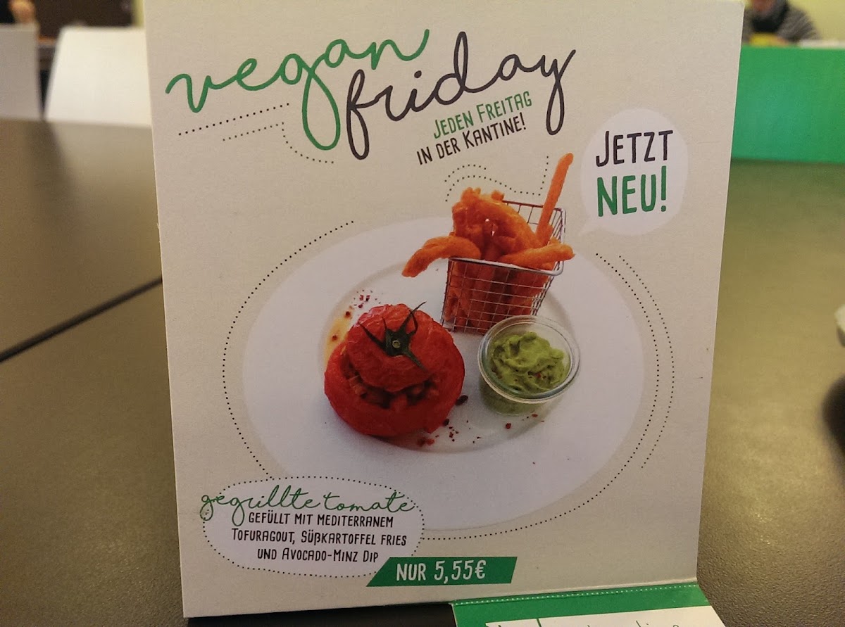 Die Kantine am Rathaus menu board