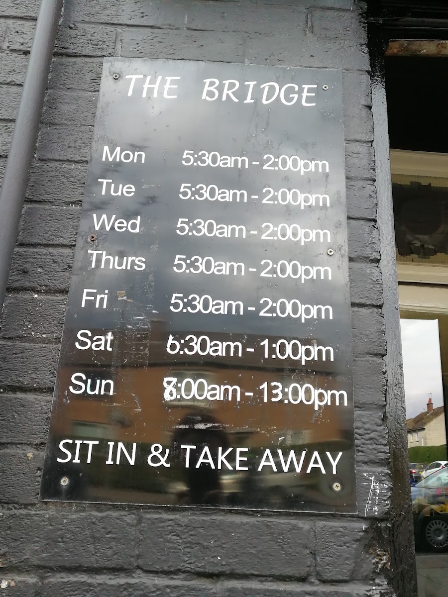 The Gilmerton Bridge Cafe Ltd menu board