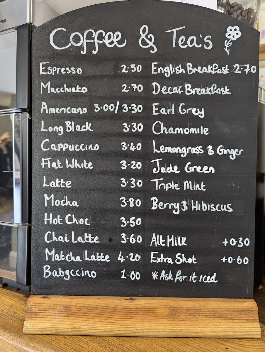 The Pennycress menu board