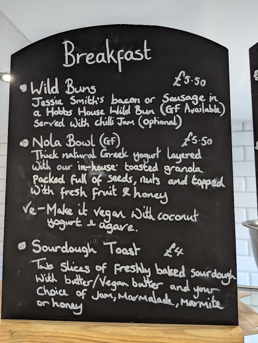 The Pennycress menu board