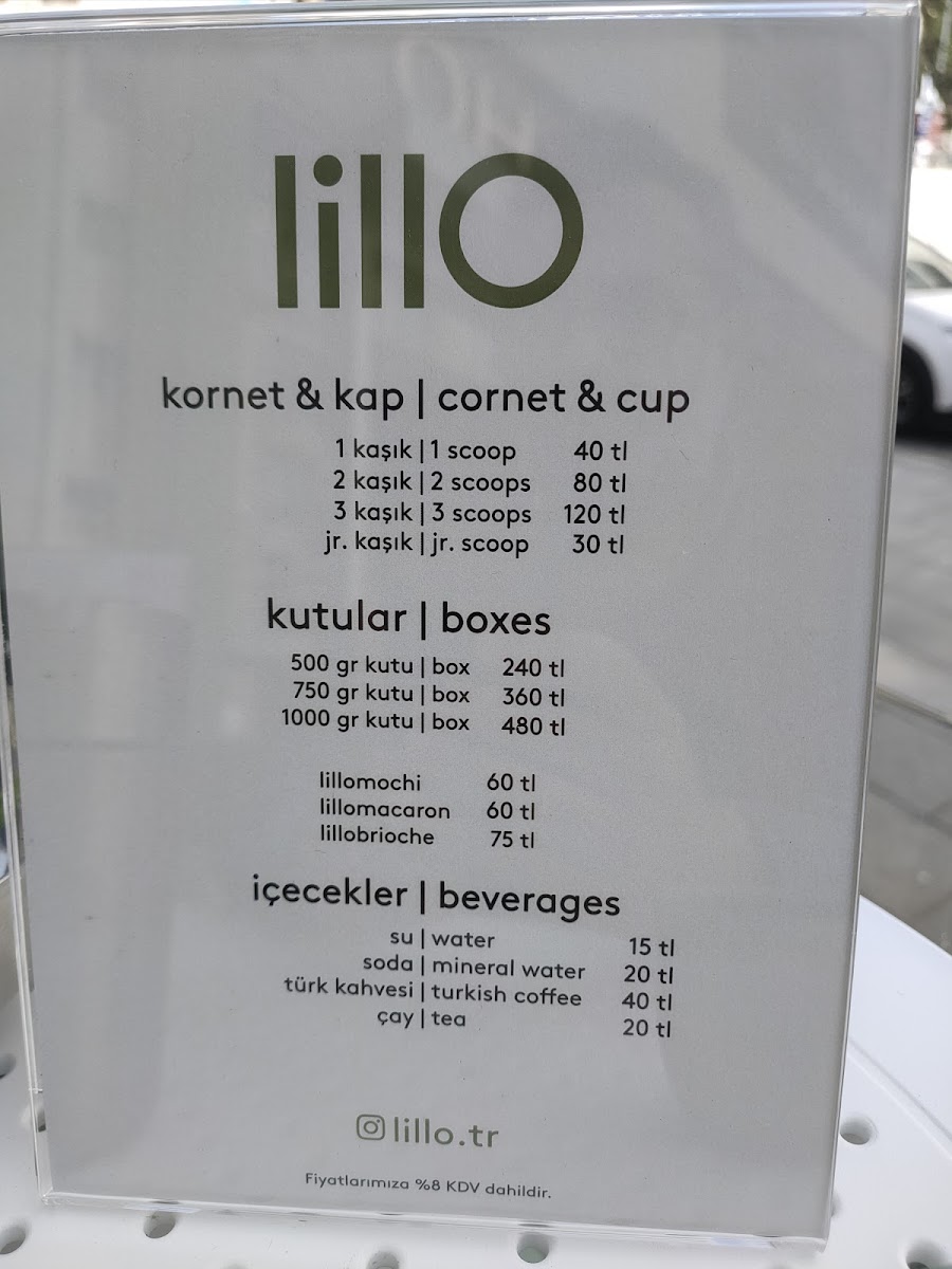 Komşu Kahve menu board