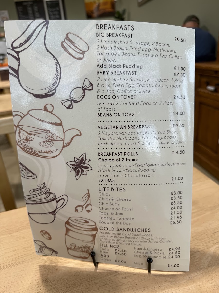 Humber Hideaway Cafe menu board