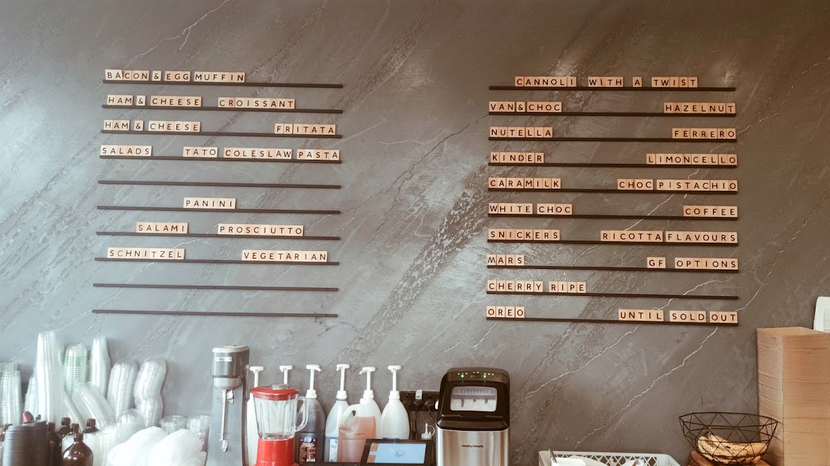 The Cannoli Box Co. Prospect menu board