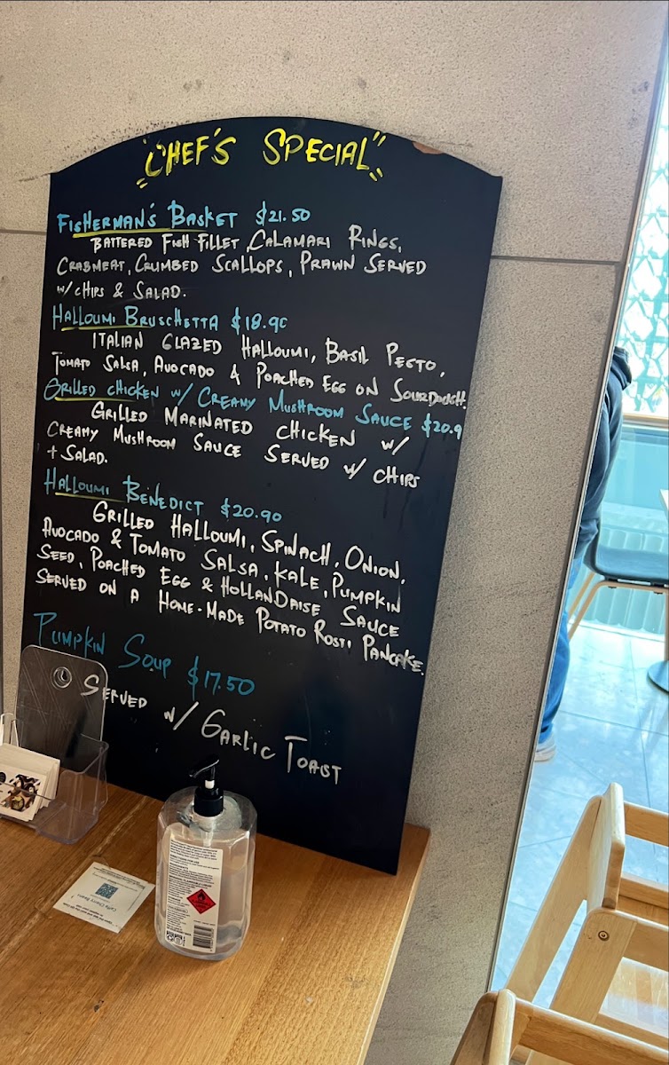 Caffe Cherry Beans - Civic menu board