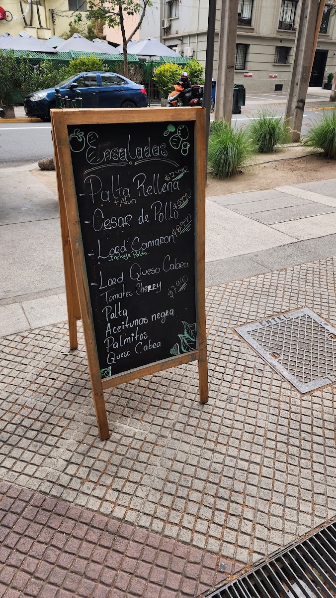 Lord Cafe menu board