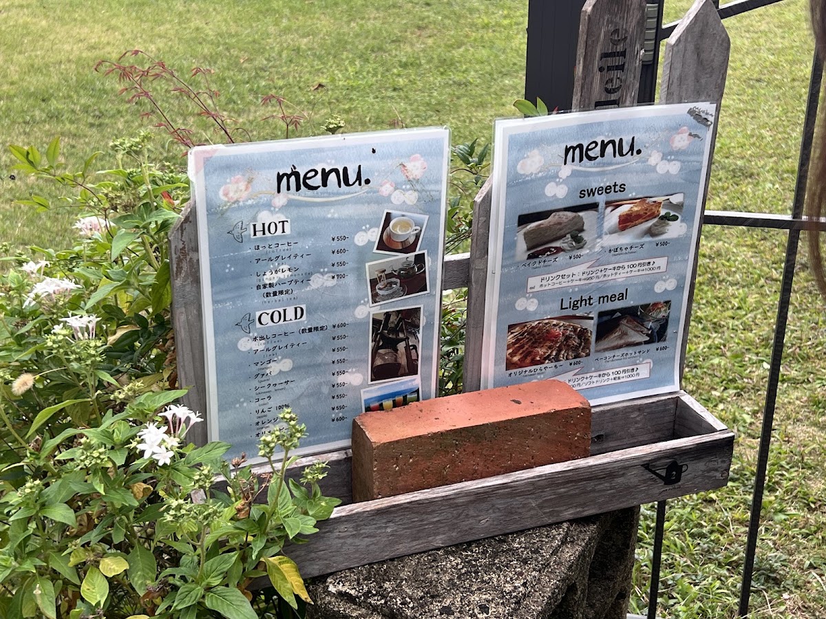 Sea Of Isukiya menu board